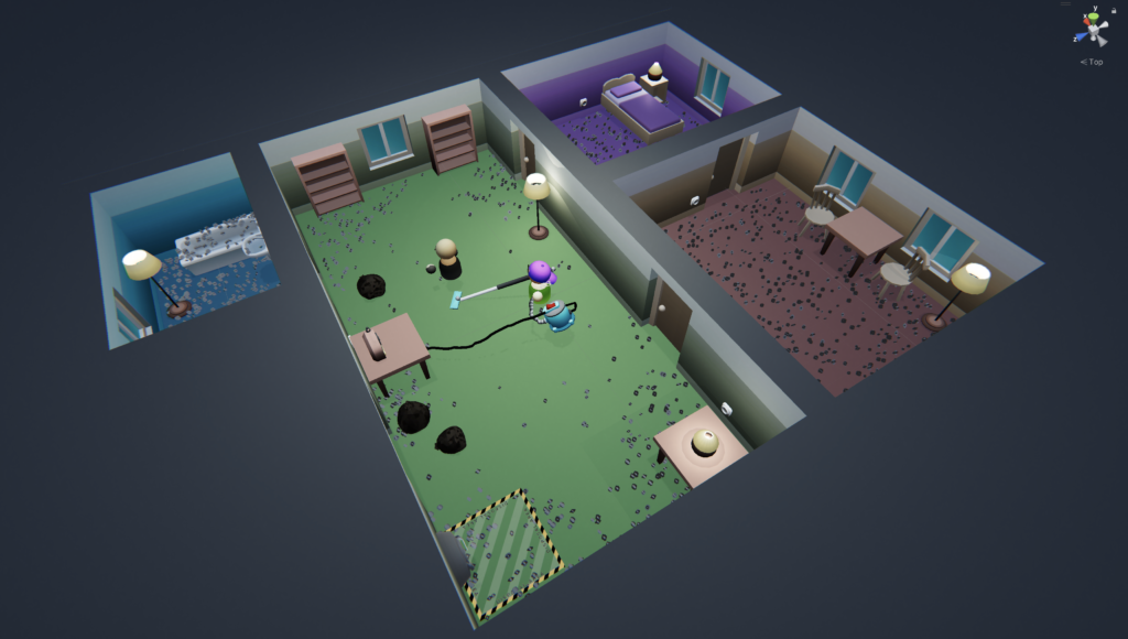 Unity Game, "Overclean", 3D Game Art